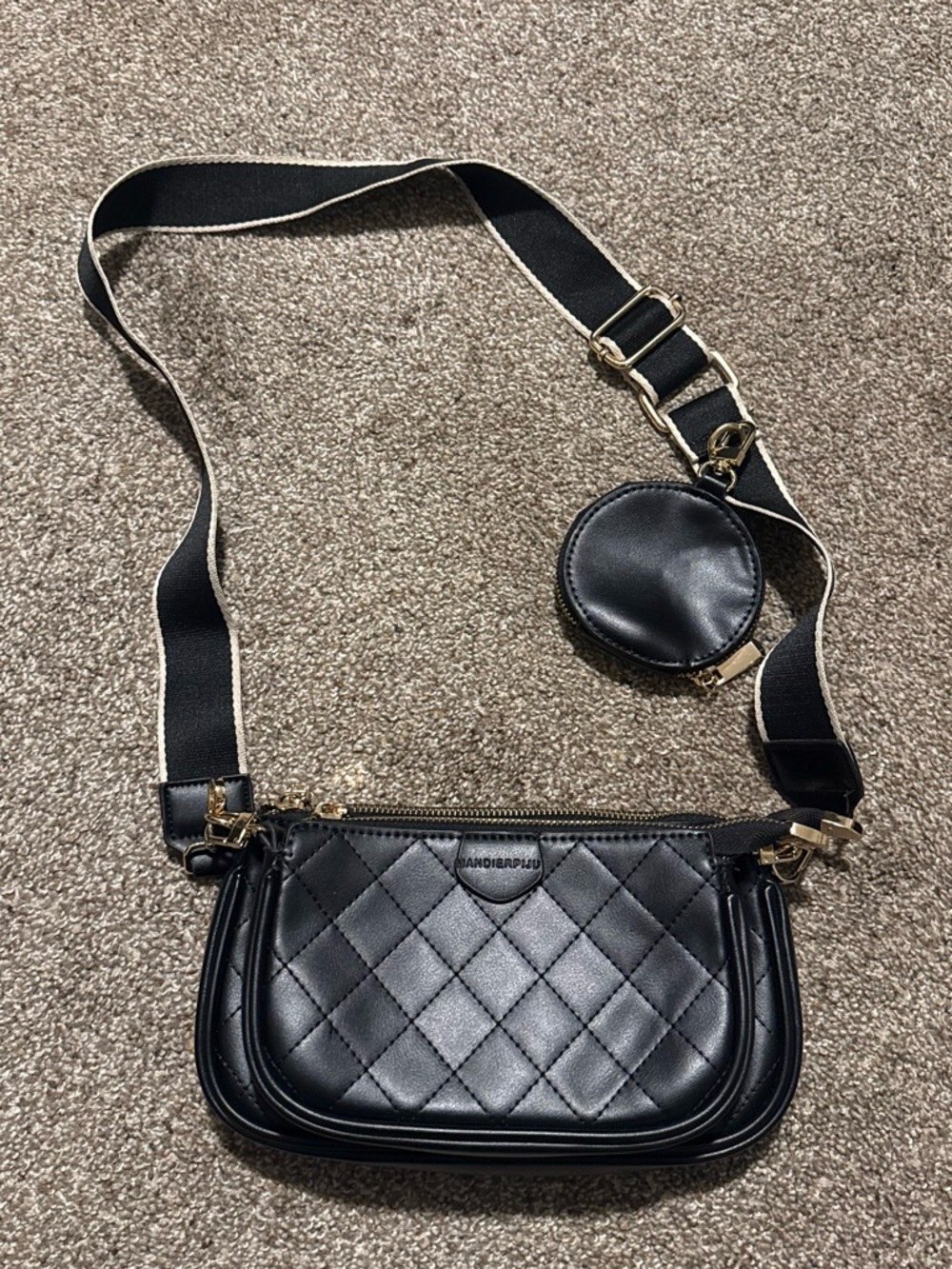 Quilted Leather Crossbody Purse